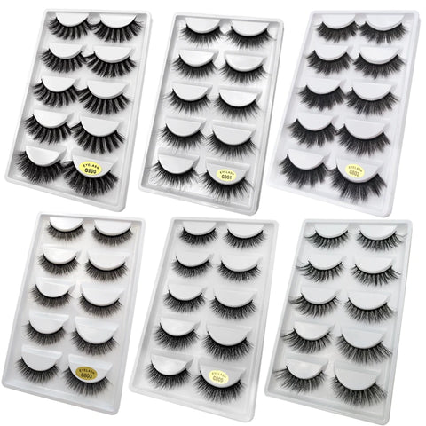 5 Pairs 3D Mink Eyelashes
