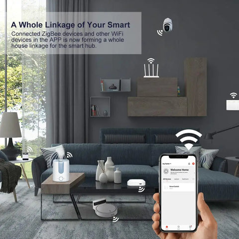 Tuya ZigBee 3.0 Smart Hub, Wireless/Wired Gateway Bridge