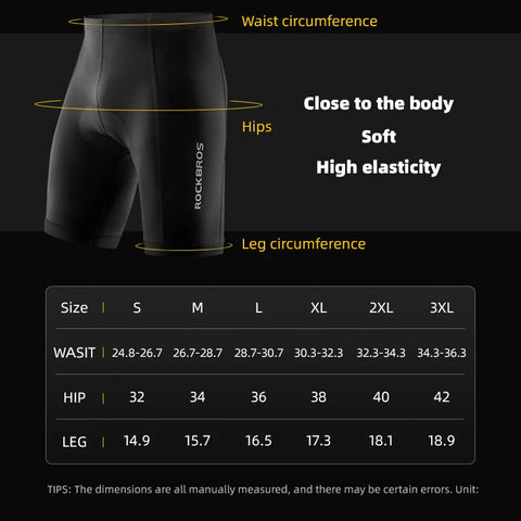 ROCKBROS Zomerfietsbroek - Ademende schokbestendige tights voor MTB en racefietsen