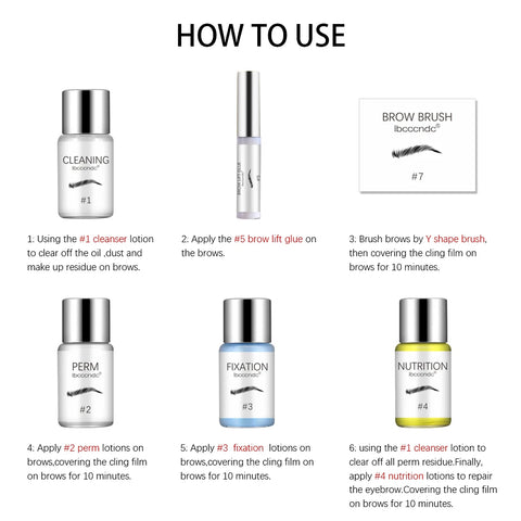 Brow Lamination Kit – Semi-Permanent Brow Lift and Lash Extension Experience