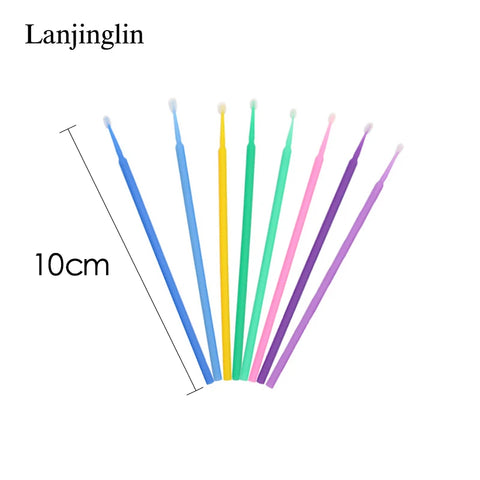 100/200pcs Eyelash Cleaning Brushes for Perfect Makeup