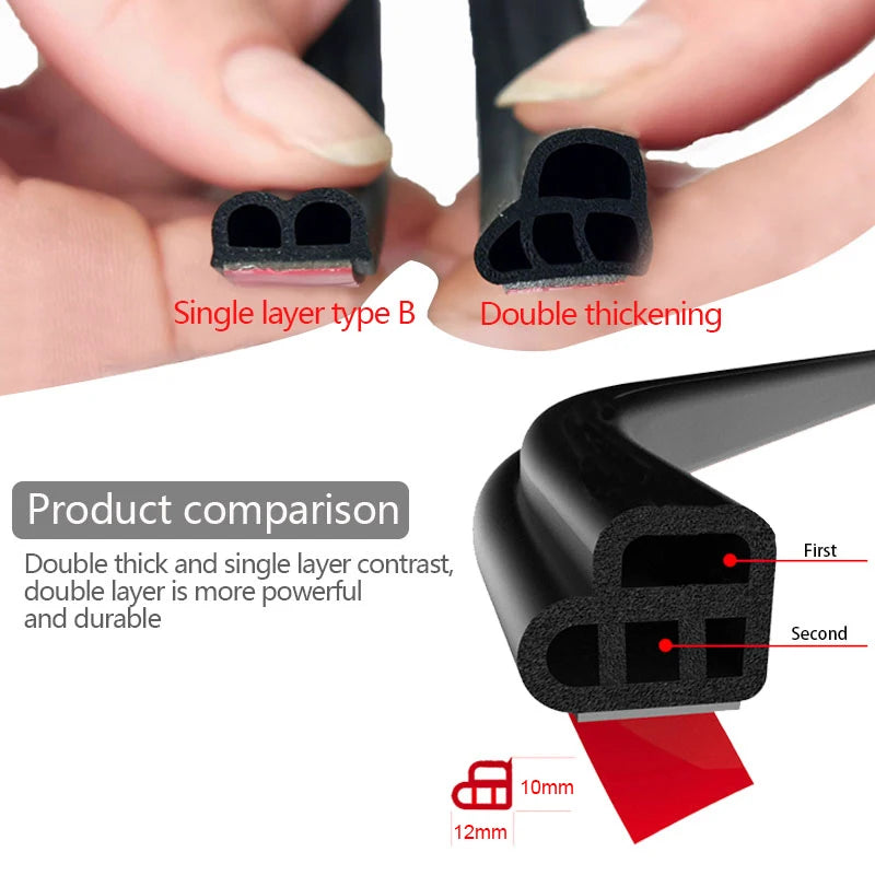 Car Seal Strip Rubber Protector for Premium Auto Styling