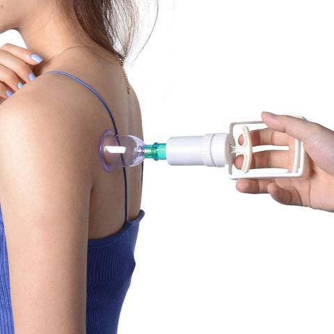 12Pcs Vacuum Cupping Sets with Pumping Gun - Detox and Anti-Cellulite Body Care