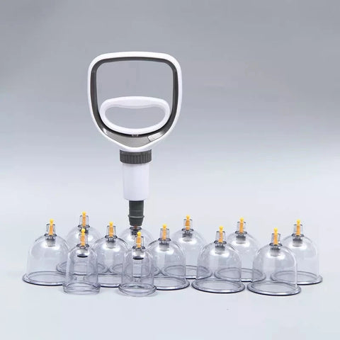 Suction Cups Acupuncture Vacuum Massage Jars - Hansol Cuppings Therapy Set
