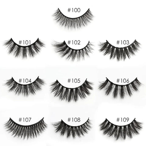 Wholesale Mink False Eyelashes - 10/20/30/50 PCS