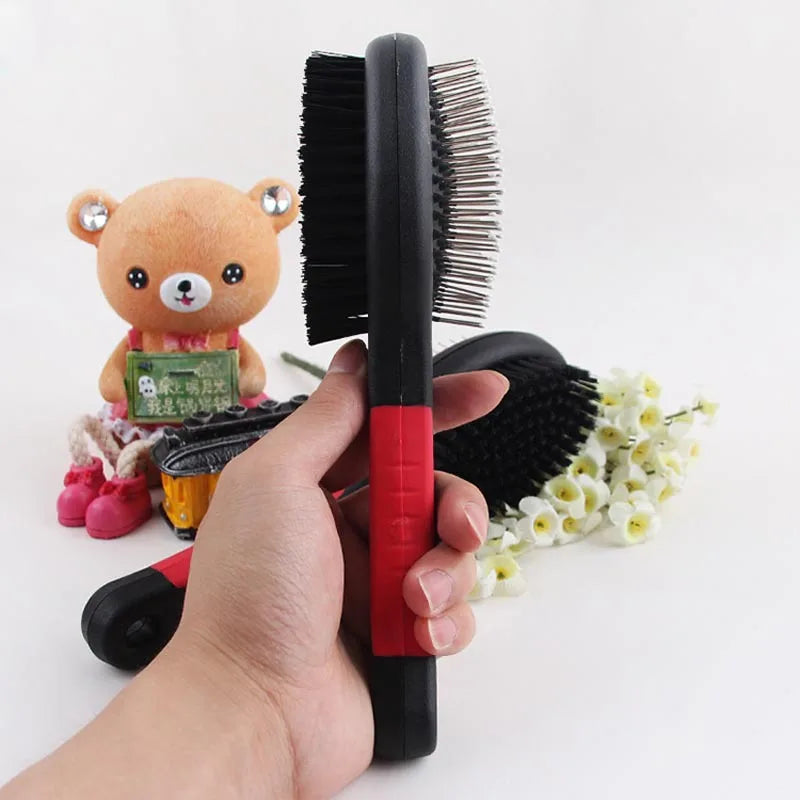 Multifunction Double Faced Pet Grooming Tool for Dogs and Cats – Perfect for Long Hair