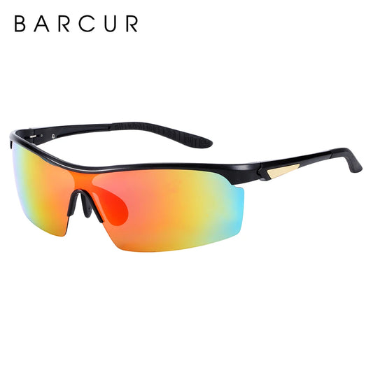 BARCUR Aluminium Gepolariseerde Sportzonnebril - Anti-reflecterende UV400 Unisex Zonnebrillen