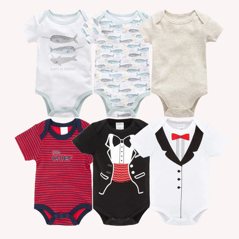 Kavkas Baby Girls Summer Bodysuits - 6 pcs