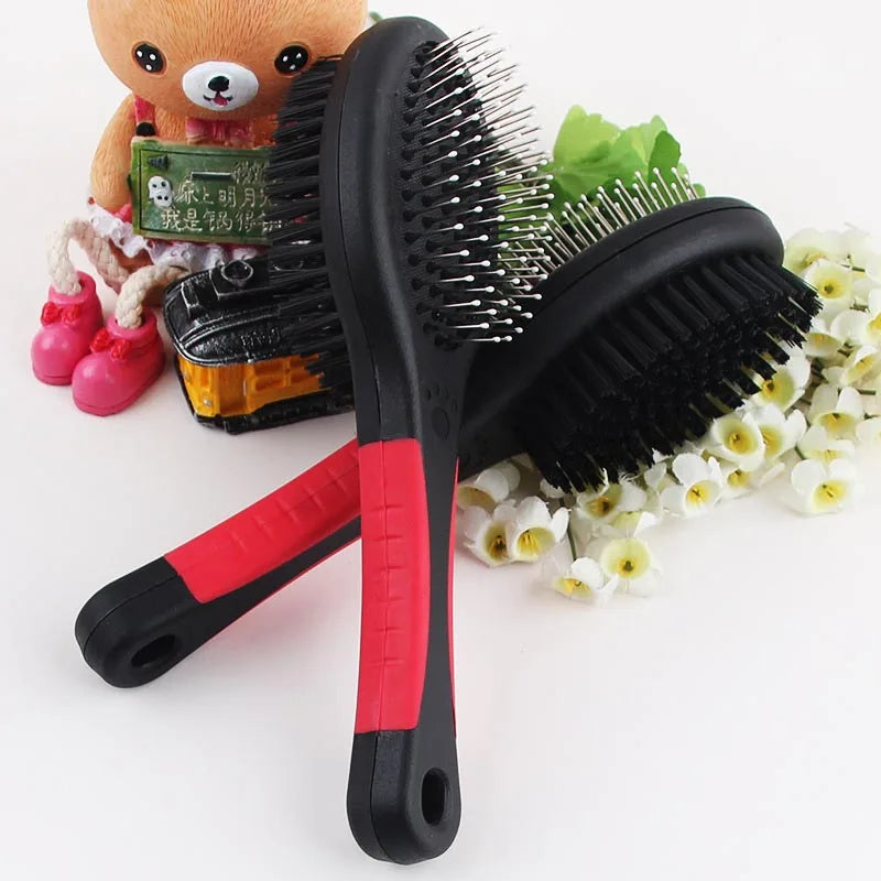 Multifunction Double Faced Pet Grooming Tool for Dogs and Cats – Perfect for Long Hair