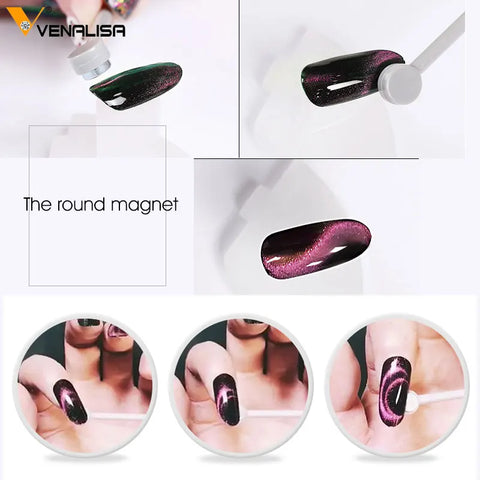 Venalisa Magnetic Plate & Pen for 9D Cat Eyes Gel Polish
