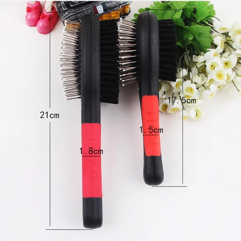 Multifunction Double Faced Pet Grooming Tool for Dogs and Cats – Perfect for Long Hair