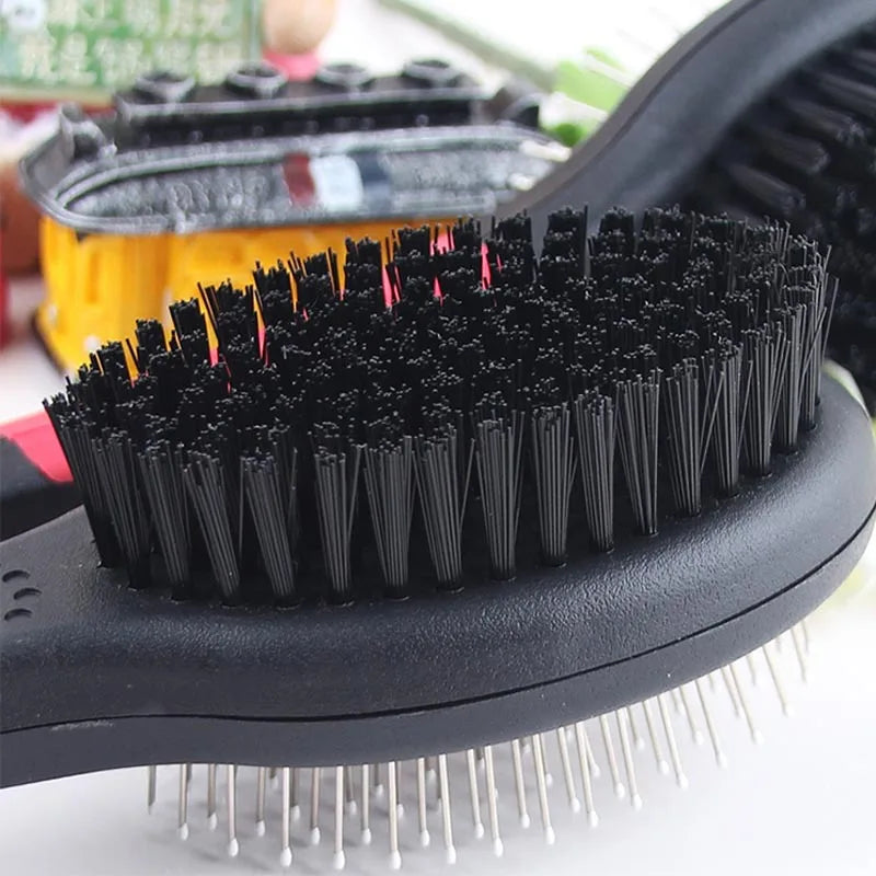 Multifunction Double Faced Pet Grooming Tool for Dogs and Cats – Perfect for Long Hair