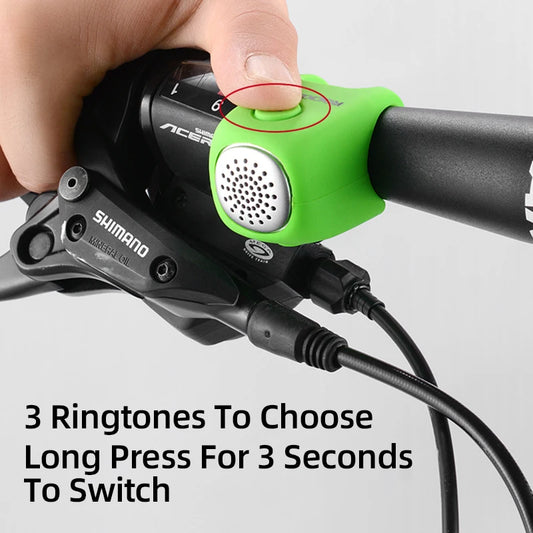 ROCKBROS Electric Cycling Bell - 90 dB Horn, Rainproof MTB Bicycle Handlebar Accessory