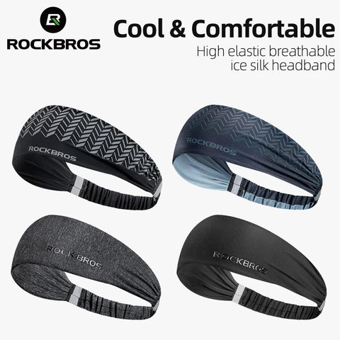 ROCKBROS Sport Hoofdband - Haarband voor fietsen, hardlopen, fitness, yoga en sportschool