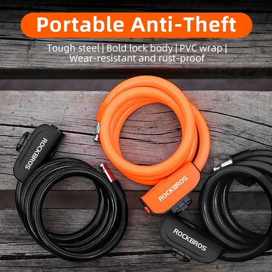 ROCKBROS Portable Anti-theft Bicycle Lock – Ultimate Security for Your Ride
