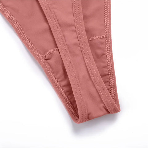 FINETOO Katoenen bikinibroekje met T-rug en stringset 