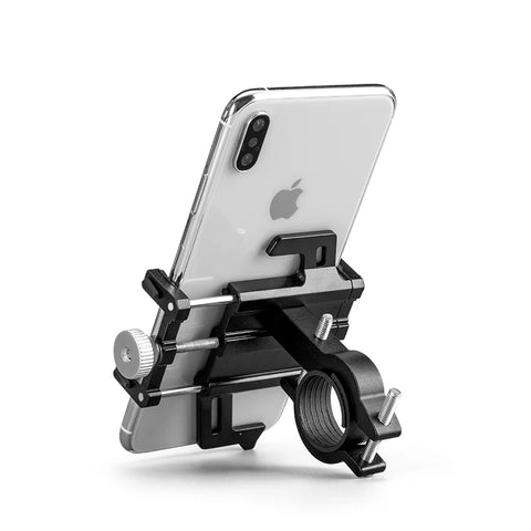 ROCKBROS Motorcycle Phone Holder - CNC Aluminum Alloy Bracket with 360° Rotation