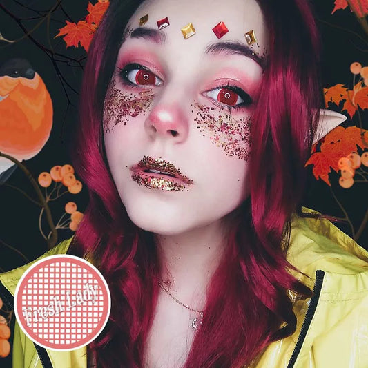 UYAAI Roze Cosplay Contactlens - Grote Pupillen Multicolor 