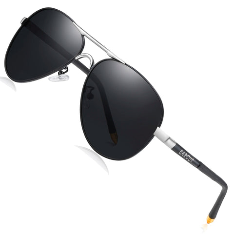 BARCUR Classic Pilot gepolariseerde zonnebril – UV400 unisex pilotenzonnebril