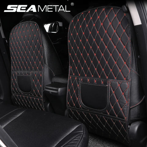 PU Leather Car Seat Back Protector Pads