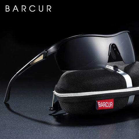 BARCUR Aluminium Gepolariseerde Sportzonnebril - Anti-reflecterende UV400 Unisex Zonnebrillen