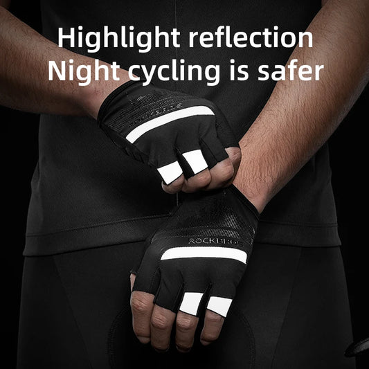 ROCKBROS Halfvinger fietshandschoenen - Schokbestendig, ademend en slijtvast