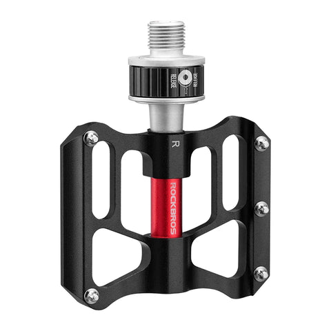 ROCKBROS MTB Bicycle Pedals - Quick Release, Rainproof, Non-slip Design for Road and Mountain Biking