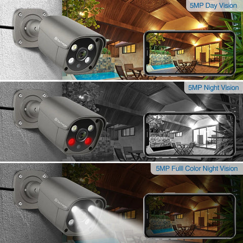 Techage 4MP 5MP 4K Security POE IP Camera