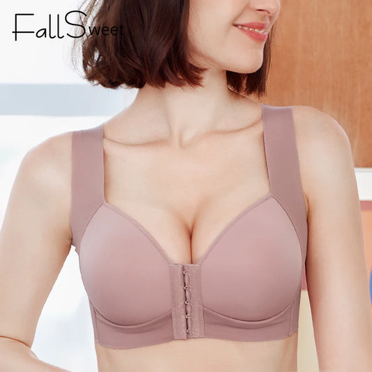 FallSweet Front Closure Bras for Women Plus Size
