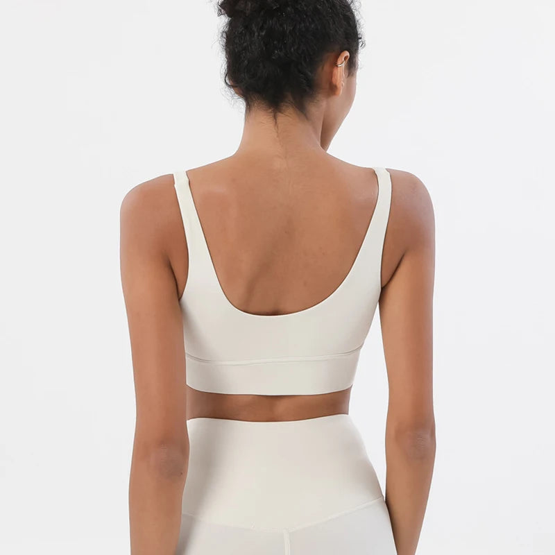 SOISOU Nylon Bra Top: Sexy, Supportive Sports Bra in 15 Colors