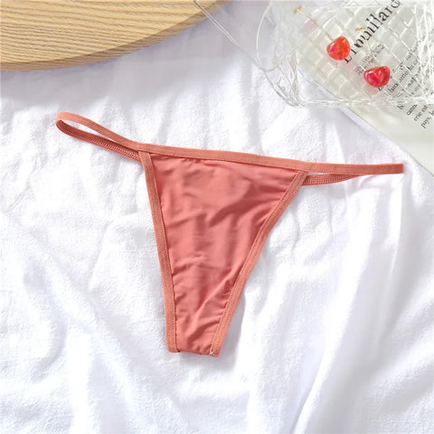 FINETOO Katoenen bikinibroekje met T-rug en stringset 