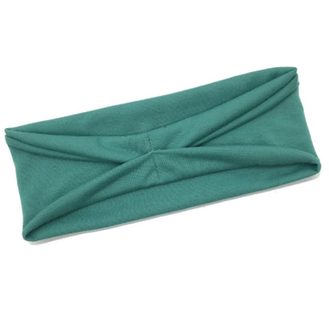 Women Cotton Head Band Fashion Hair Bands - Solid Turban Twist Knitted Headwrap Accessories