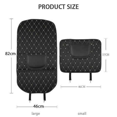 PU Leather Car Seat Back Protector Pads