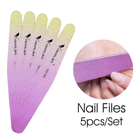 5pcs/set Venalisa Nail File and Buffer for Perfect Nails