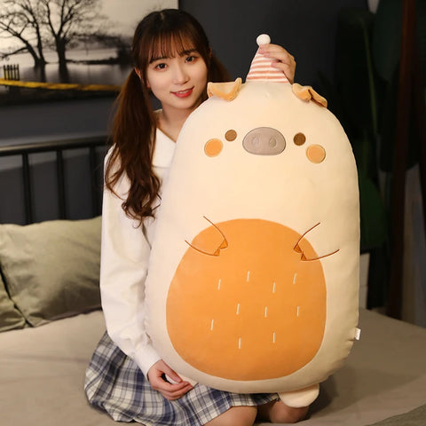 Little Animals Plush Toy – 45–80cm Squishy Dinosaur, Pig, Penguin & Bear Soft Cushion Doll