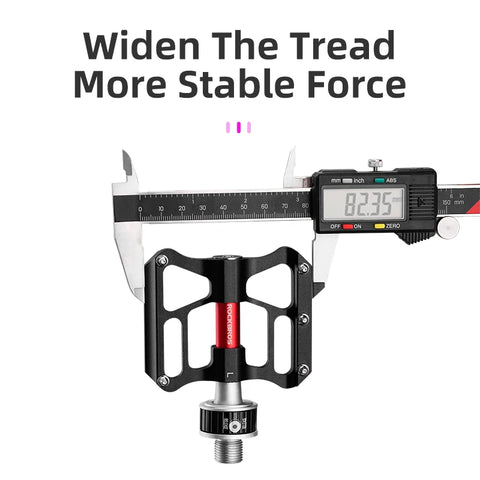 ROCKBROS MTB Bicycle Pedals - Quick Release, Rainproof, Non-slip Design for Road and Mountain Biking