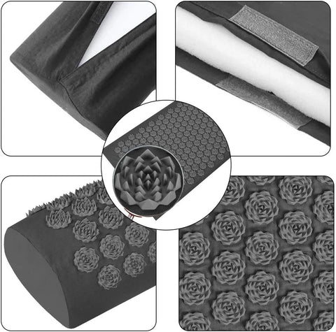 Pranamat Eco Lotus Spike Mat – Acupuncture Massage Cushion for Neck, Foot, and Back Yoga