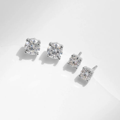MODIAN Moissanite Lab Diamond Stud Earrings for Women