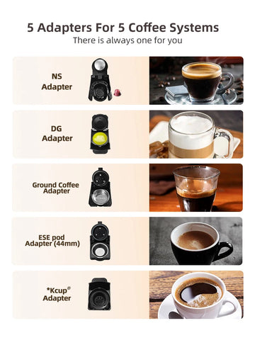 HiBREW 5-in-1 koffiezetapparaat met meerdere capsules