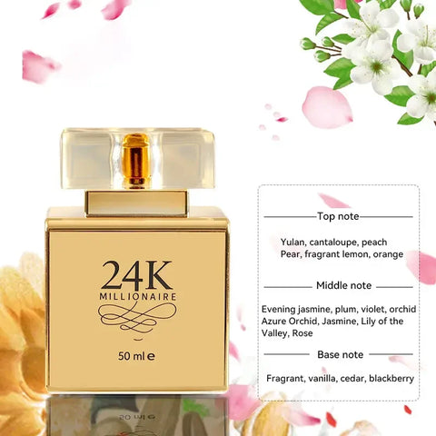 24K Gold Women's Perfume - Lasting Fragrance 50ML - Exclusive to Southeast Asia