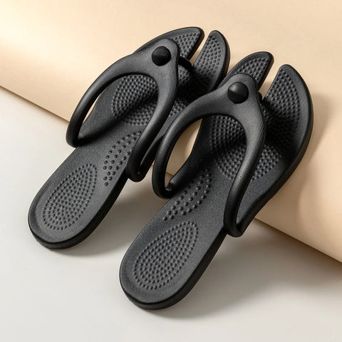 EVA Women Flip Flops - Foldable Detachable Beach Slippers