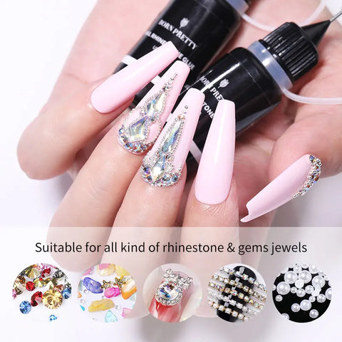 BORN PRETTY 10g Gel Nail Glue for Rhinestones