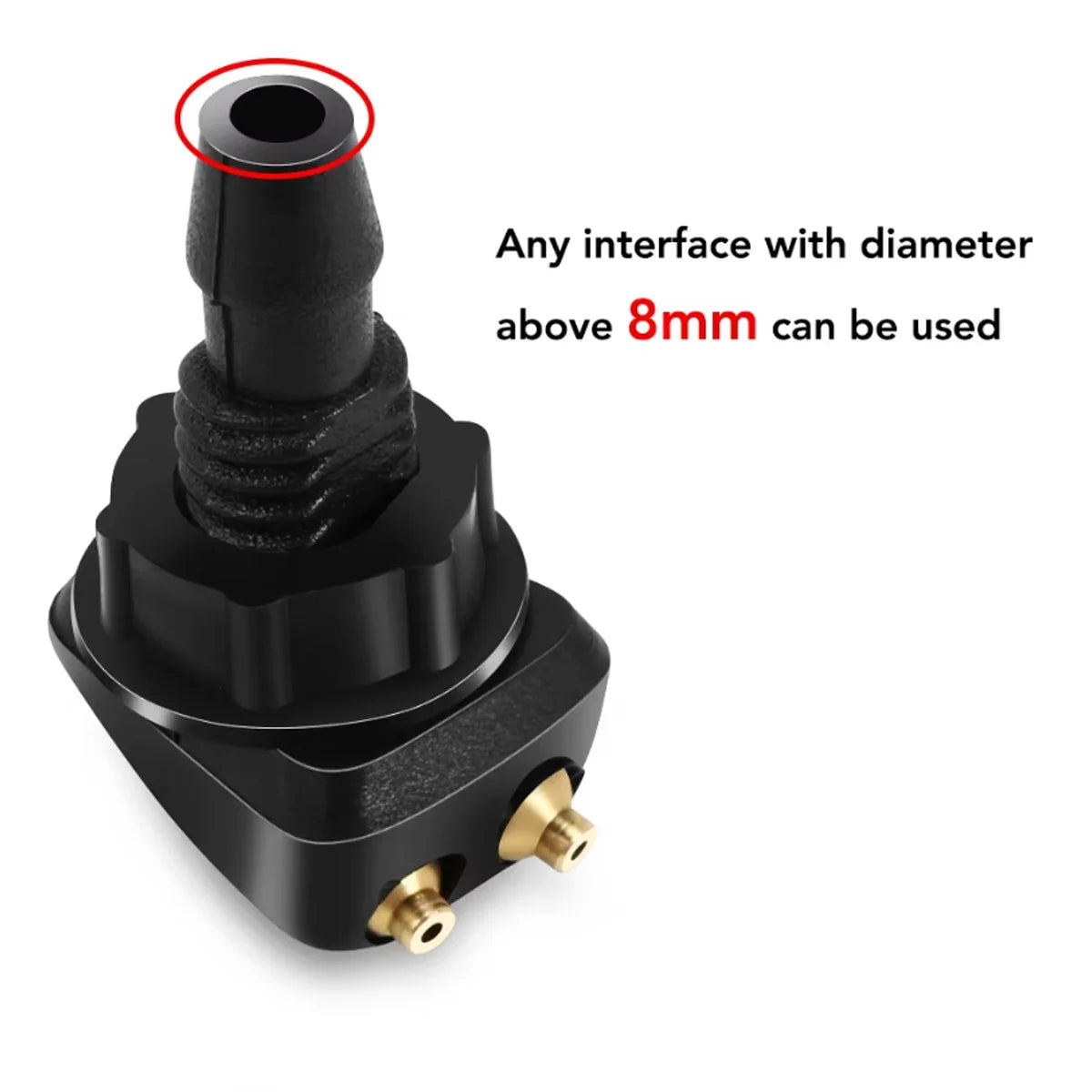 Dual Hole Windshield Wiper Nozzles - 2pcs