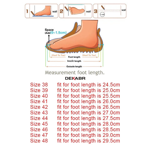 DEKABR Microvezel leren casual schoenen voor heren
