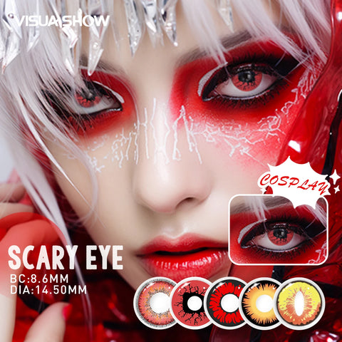 VISUASHOW Cosplay Anime Contact Lenses