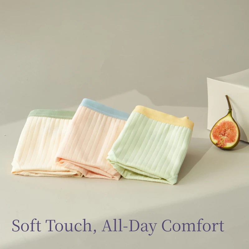 SUJIIN Women's Cotton Underwear - 3 Pack