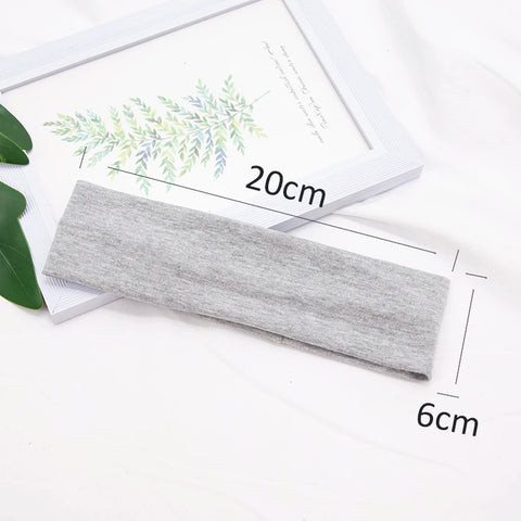 Elastic Cotton HairBand Fashion Headbands for Women and Men - Solid Running, Fitness, Yoga, and Makeup Accessories