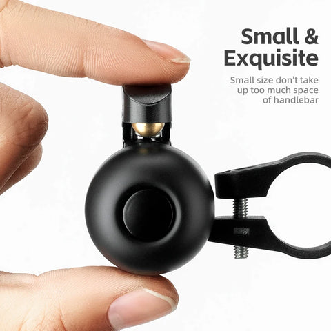 ROCKBROS Bike Bell Horn - Alloy Handlebar Cycling Safety Alarm for MTB and Road Bikes