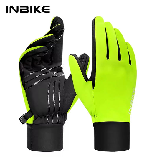 INBIKE Winter Cycling Gloves - Warm, Waterproof, Touchscreen Biking Gloves for Men & Women