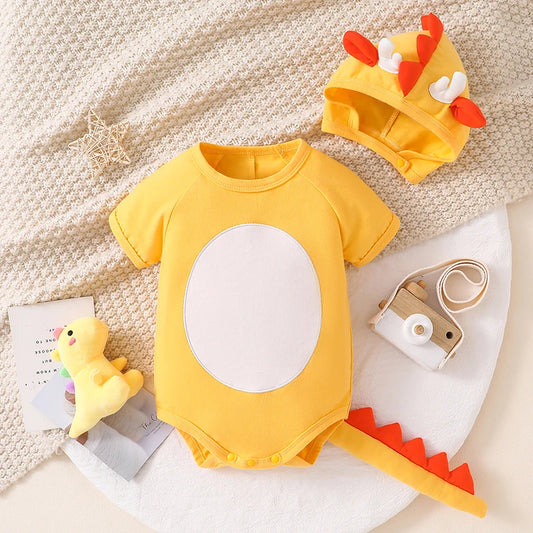 Tregren Baby Dinosaur Costume Romper with Hat Set